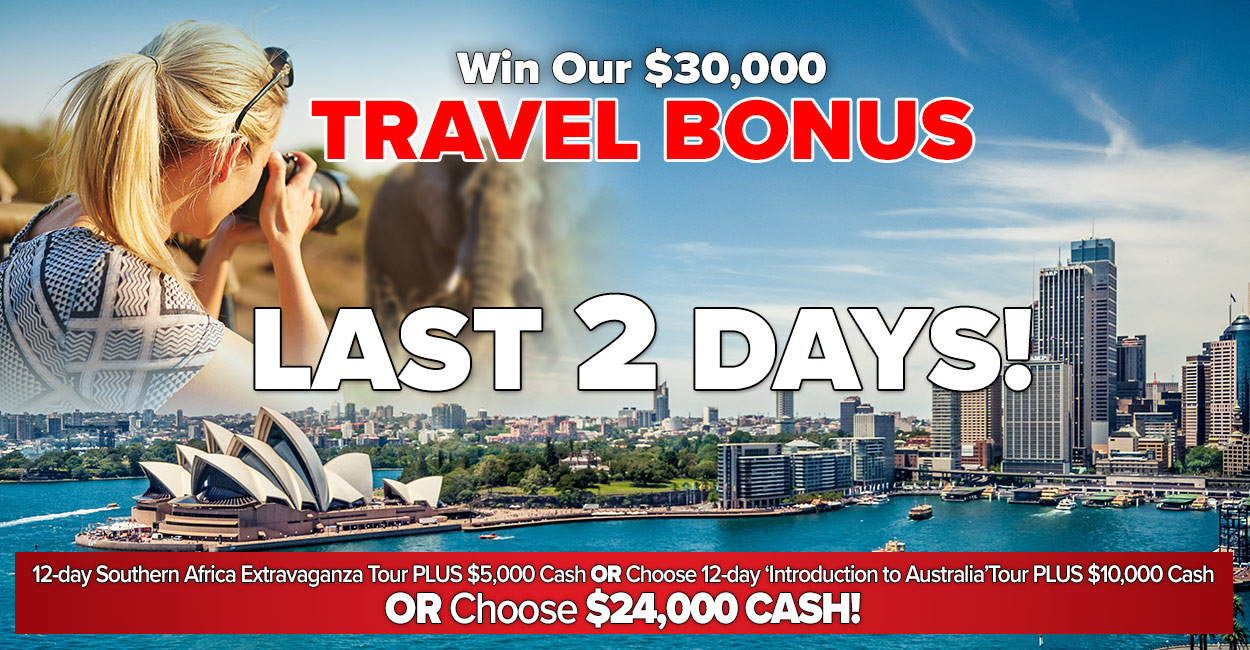 Just 2 Days to 2018 Heroes Lottery’s Travel Bonus Draw! | The Home