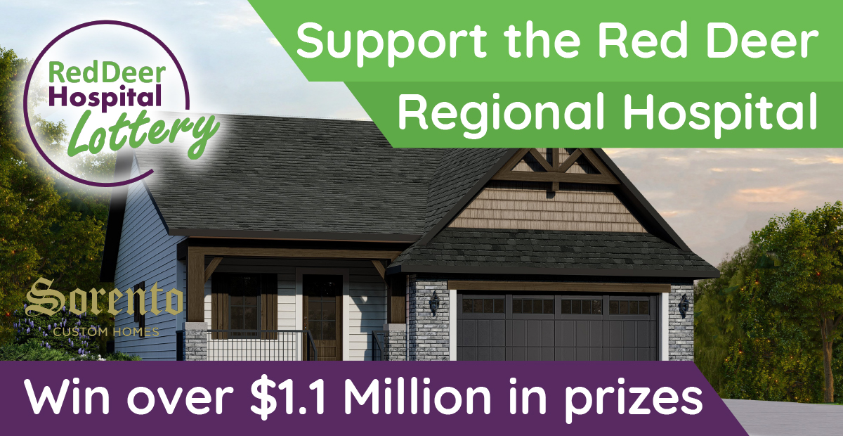 Red Deer Hospital Lottery Mega Bucks 50 is now 80 sold! The Home