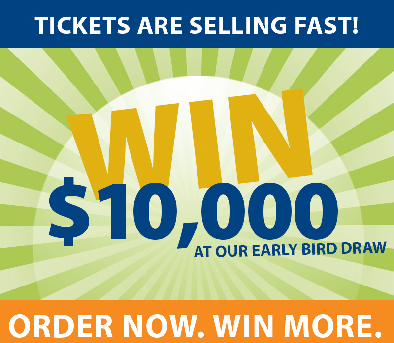 Early Bird Deadline TOMORROW for Hospice Niagara's 5 Car Draw The Home Lottery News™ Early Bird Deadline TOMORROW for Hospice Niagara's 5 Car Draw The Home Lottery News™