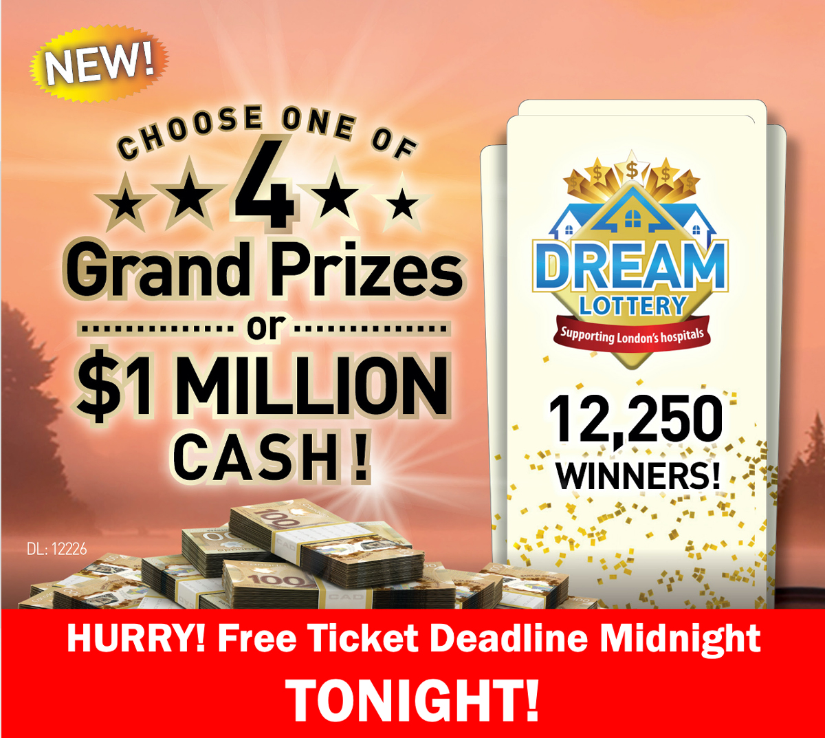 Order NOW to Be in for ALL Draws in the Dream Lottery! The Home