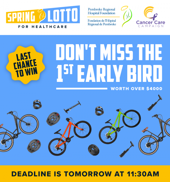 Last Chance to Win a $4K Family Bike Bundle, 1st Early Bird Draw is  TOMORROW