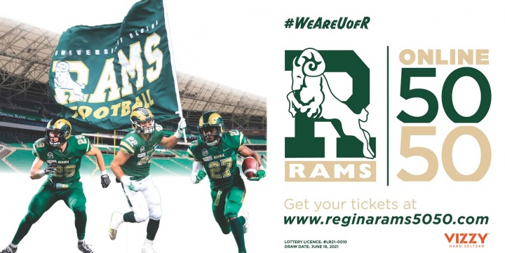 Regina Rams Online 50/50... Jackpot is over $10,000 | The Home Lottery ...