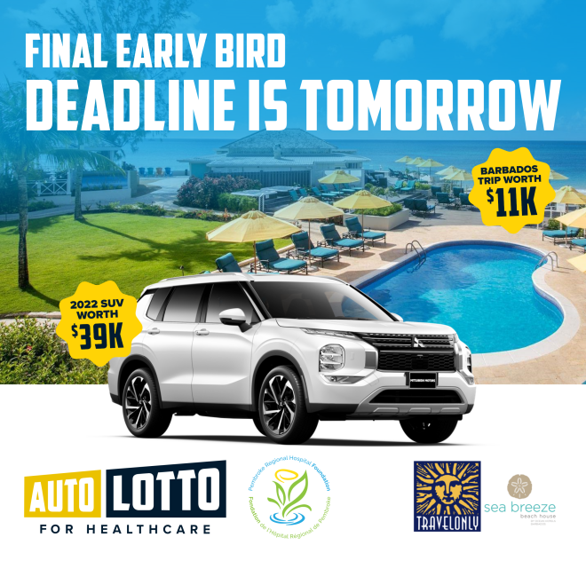 Auto Lotto Early Bird Deadline Tomorrow!