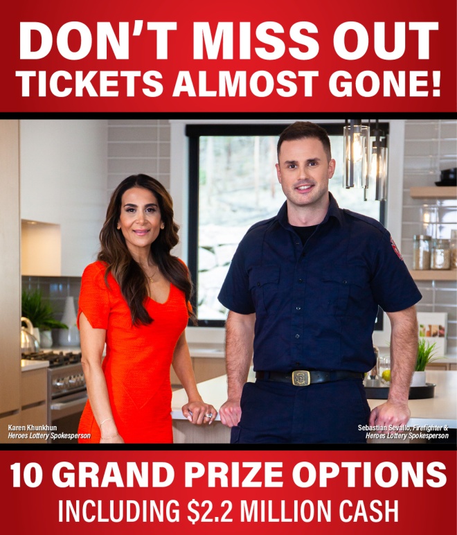 URGENT Hometown Heroes Lottery Over 99 Sold The Home Lottery News™