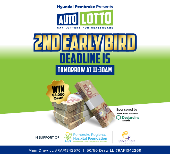 Auto Lotto Second Early Bird Deadline Tomorrow!