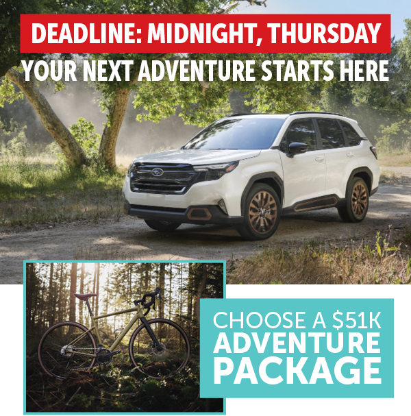 Deadline: Midnight, Thursday. Your next adventure starts here