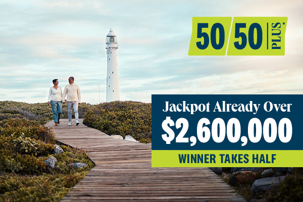 50/50 PLUS ALREADY OVER $2.6 MILLION