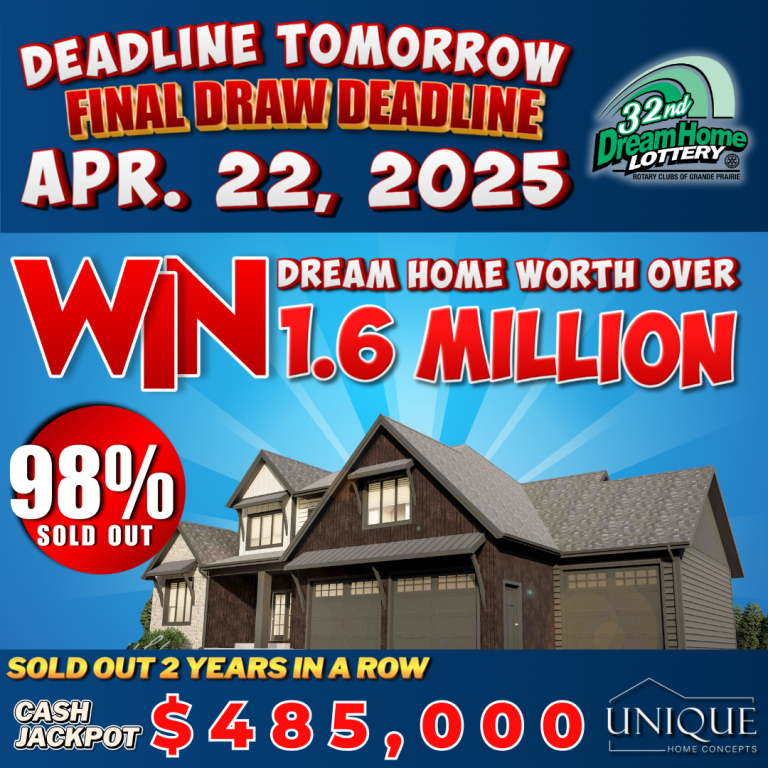 2025 Grande Prairie Rotary Dream Home Lottery