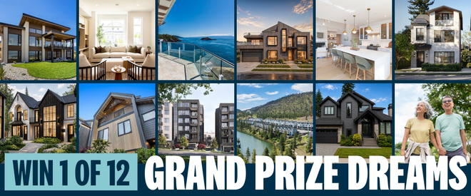Win 1 of 12 Grand Prize Dreams