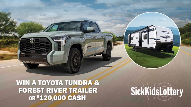Win a Toyota Tundra and Forest River trailer or $120,000 cash