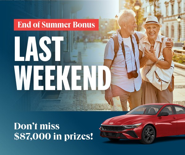 Last weekend: End of Summer Bonus