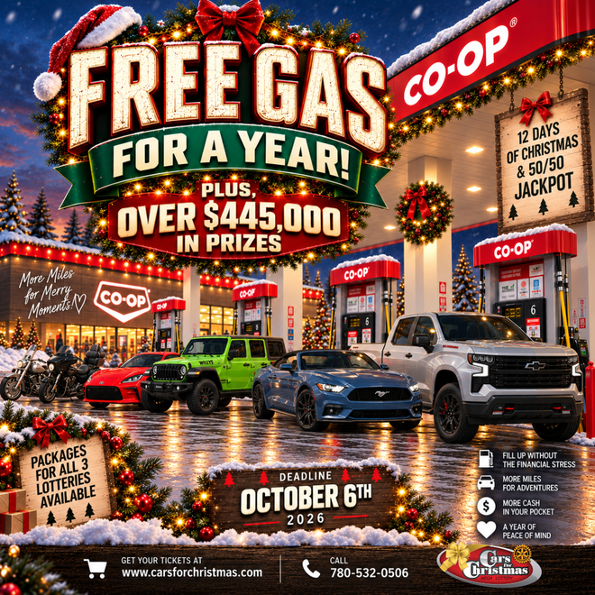 Free gas for a year plus over $445,000 in prizes
