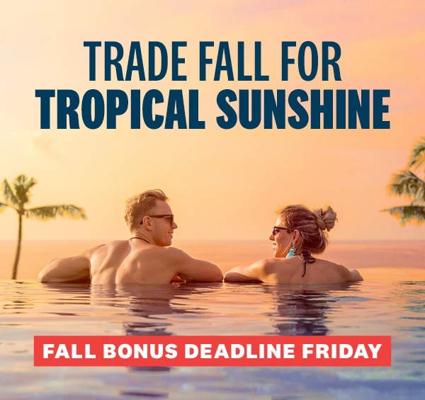Trade fall for tropical sunshine