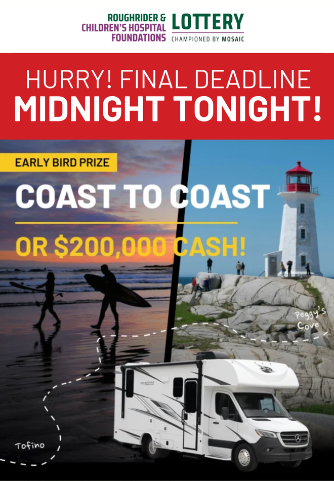 From Tofino to Peggy's Cove - Early Bird deadline midnight tonight