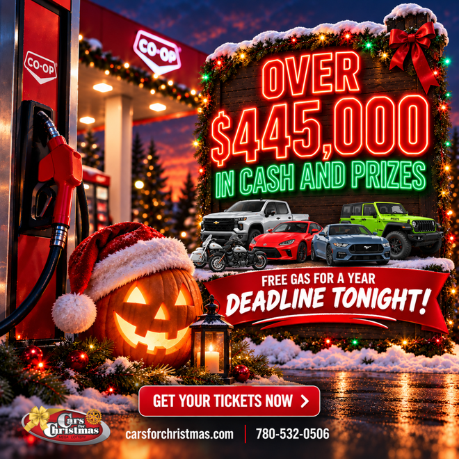 Over $445,000 in cash and prizes - free gas for a year deadline tonight
