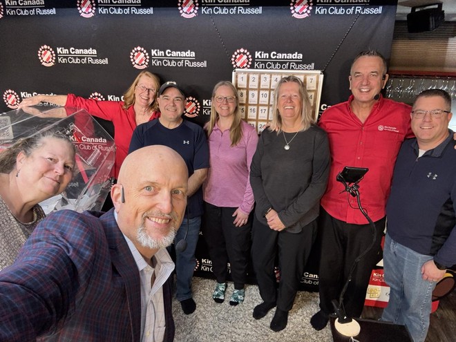 Kin Club of Russell volunteers at the weekly Catch the Ace draw