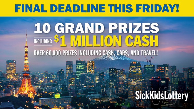 Win $1 Million - final deadline this Friday
