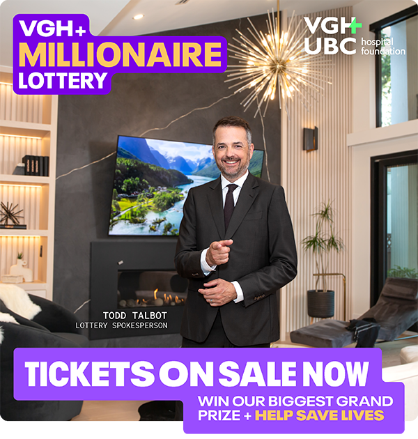 BC's biggest home lottery is back - 2026 VGH+ Millionaire Lottery