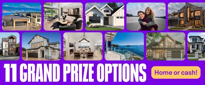 10 millionaire Grand Prize home packages across BC